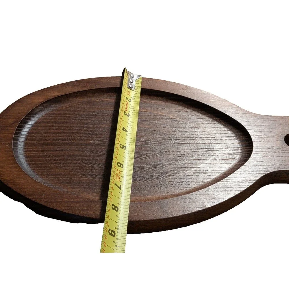 Vintage Wilton Armetale Sizzle Platters/Fajitas Grill 2 Sets With Wood Trivets